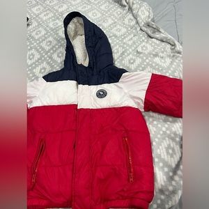 Pre-Owned kids Abercrombie kids puffer hooded zip up jacket sz 9 / 10 SFH.
